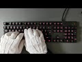 asmr logitech g413 carbon amazon romer g tactile switch sound test and unboxing