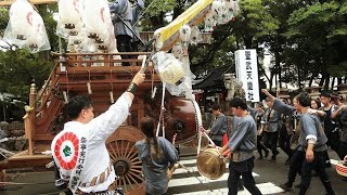 2024年 四日市市 聖武天皇社大祭 松原石取祭 本練り（松三）