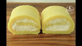 Ultimate Eggless Vanilla Swiss Roll Recipe