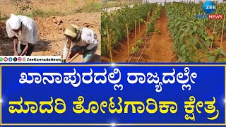 Model Horticulture in Khanapur | Good News | ವಿದೇಶಿ ಹಣ್ಣು, ಪಾಲಿಹೌಸ್​​ನಲ್ಲಿ ಅಂಜೂರ, ಮೆಣಸು ಪ್ರಯೋಗ