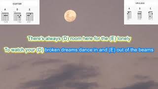 Neon Moon by Brooks and Dunn play along with scrolling guitar chords and lyrics