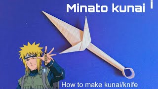 How to make a paper kunai || Ninja origami || Minato kunai