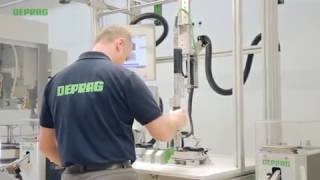 Handheld screw feeding demonstration using DEPRAG's eacy feed