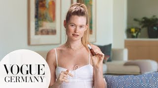 Beauty-Tutorial: Behati Prinsloos morgendliche Hautpflege-Routine