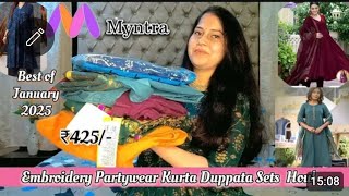 Myntra 2025 trendy Collection*Festive Kurta Sets🌼#Myntra latest collection🌼#myntrahaul#aayushi  muku