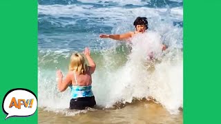 One Wave, TWO FAILS! 🌊😅 | Funny s | AFV 2020