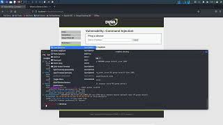 DVWA Reverse shell trough command line injection