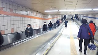 서울 지하철역 걷기 - 석계역 (환승역) [노원구2] | Walk Seoul Subway - Seokgye Station [Nowon-gu2] 22(2)-7 【Fhd】