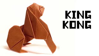 How to fold a Kong with origami paper. 