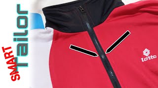 how to attach a zipper to a jacket || Smart Tailor