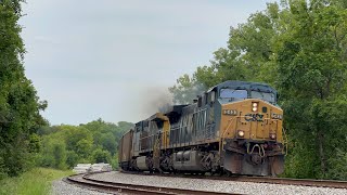 CSX AC44CW 543 w/ Nice K5LA Leads E320-30 Coal Empties on 8/2/23