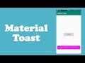 Awesome Android  Libraries || Material Toast - Android Studio