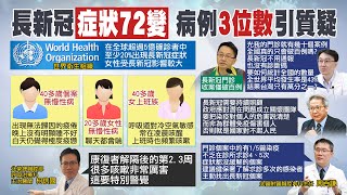 【每日必看】世衛:全球至少20%長新冠 症狀多變｜新冠百例 醫存疑:我的門診就有幾十個 @中天新聞CtiNews   20220609