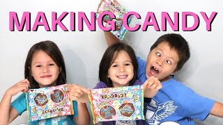 Making Chocolate Candy with Kids at Home - Japanese Oekaki Stikku Choko Kits