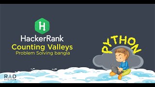 Counting Valleys HackerRank Problem in Python Bangla