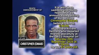 Christopher Edward ~ Medium Obituary