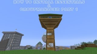 Part 1 - Minecraft : Plugin : Groupmanager and Essentials