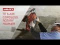 TESTIMONIALS by customers about the Hilti TE 6-A36 cordless rotary hammer