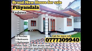 18.5 Million | Brand new house for sale in Piliyandala Kesbewa | කැස්බෑවෙන්  නවීන නිවසක් විකිණීමට