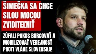 Šimečka prosí o pozornosť! Burcuje a mobilizuje Slovákov! Skončí to ďalším atentátom?