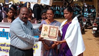 #Road awareness rally jointly organized by #Puliangudi Mano College and Marutham Training Centre