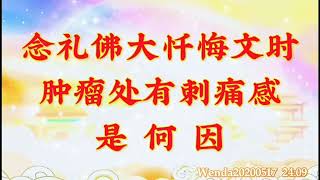 卢台长开示：念礼佛大忏悔文时肿瘤处有刺痛感，是何因Wenda20200517 24:09