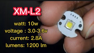 XM-L2 vs XPE cree led chip .High power torch light led chip details ...