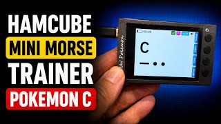 HAMCUBE Mini Morse Trainer Pokemon CW Morse Portable Key Paddle Magnetic