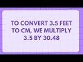 3.5 feet in cm conversion of 3.5 feet ft in centimeters cm convert 3.5 ft to cm