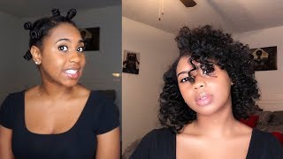 BOUNCY BANTU KNOTS ON STRAIGHTENED NATURAL HAIR | Naturallurebytay