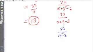 1.3 Order of Operations