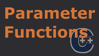 14 Functions With Parameters