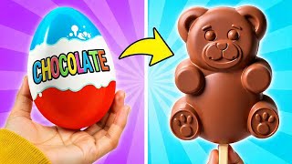 Choco Bear Bliss! 🍫🐻 DIY Giant Bear-Shaped Ice Cream Recipe