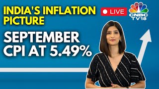 LIVE | India's Inflation At 9-Month High | September CPI At 5.49% Vs 3.65% (MoM) | CNBC TV18