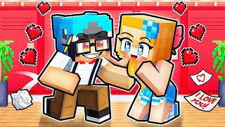 NERD And POPULAR GIRL FORBIDDEN LOVE In Minecraft!