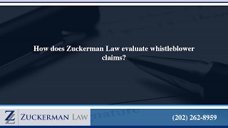 How does Zuckerman Law evaluate whistleblower claims?