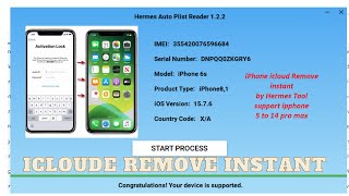 iCloud Remove instant by Hermes tool iPhone all model