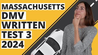 Massachusetts DMV Written Test 3 2024 (60 Questions with Explained Answers)