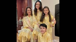 Bushra Ansari with daughter same dress for Eid 2022#shorts Dress by Ansab jhangirstudio