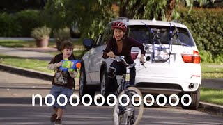 Luke is a SAVAGE!!! (Gloria learning bike from Luke Modern Family) 😂😎