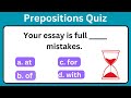 Adjective + Prepositions Quiz l English Grammar Quiz TEST