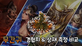 [거상] 4천왕 무간귀 사냥셋팅 + 측정 비교