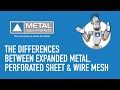 Differences Between Expanded Metal, Perforated Sheet and Wire Mesh | Metal Supermarkets