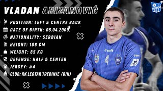 Vladan Arizanovic | Left & Middle Back | RK Leotar | Highlights | Handball | CV | 2023/24