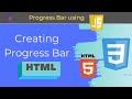 #progressbar  #html #CSS #JS | How to create Progress Bar HTML | CSS