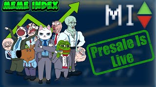 MEMEX PRESALE: The Worlds First Decentralized MEME COIN Index | +900% Staking APY