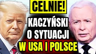 KACZYŃSKI O USA: „POWRÓT DO ZDROWEGO ROZSĄDKU”. CO POWIEDZIAŁ O TRUMPIE I TUSKU?