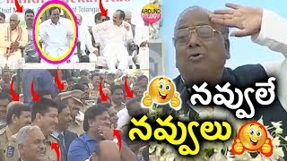 హనుమంతన్న కామెడీ...నవ్వులే నవ్వులు..V Hanumantha Rao Comedy Speech - CM KCR Laughing Video