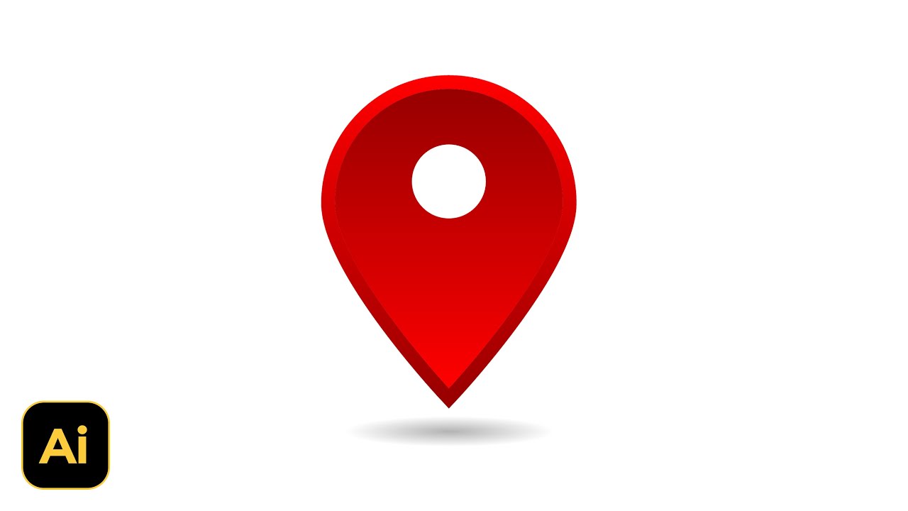 How To Draw 3d Map Pins Adobe Illustrator Tutorial Youtube