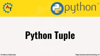 25. Python Tuple | Python Tutorial For Beginners | Python @KrishnaSakinala